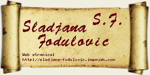 Slađana Fodulović vizit kartica